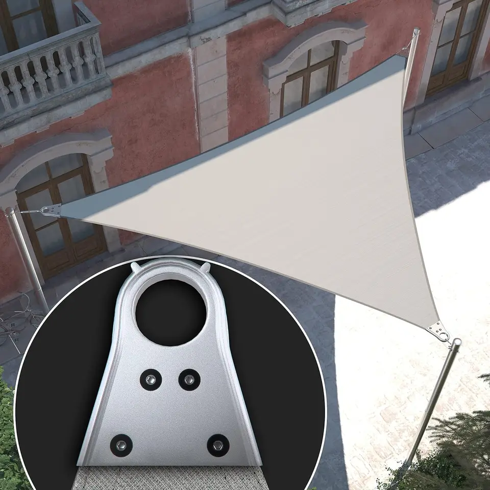 30 'x 39' x 49,21 'šedý pravý trojuholník Super Ring Sun Shade plachetnica vrchlíky Maropy markízy pre terasu - komerčná štandardná ťažká povinnosť