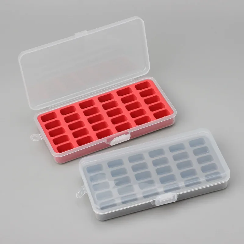 30 Zložitá skrinka na zložku Plast Plast Zhustená špongia Storage Box Domácne remeslá Šijacie príslušenstvo Nástroje vretenár
