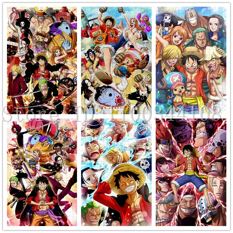 300/500/1000 PCS One Piece Puzzles Monkey D.