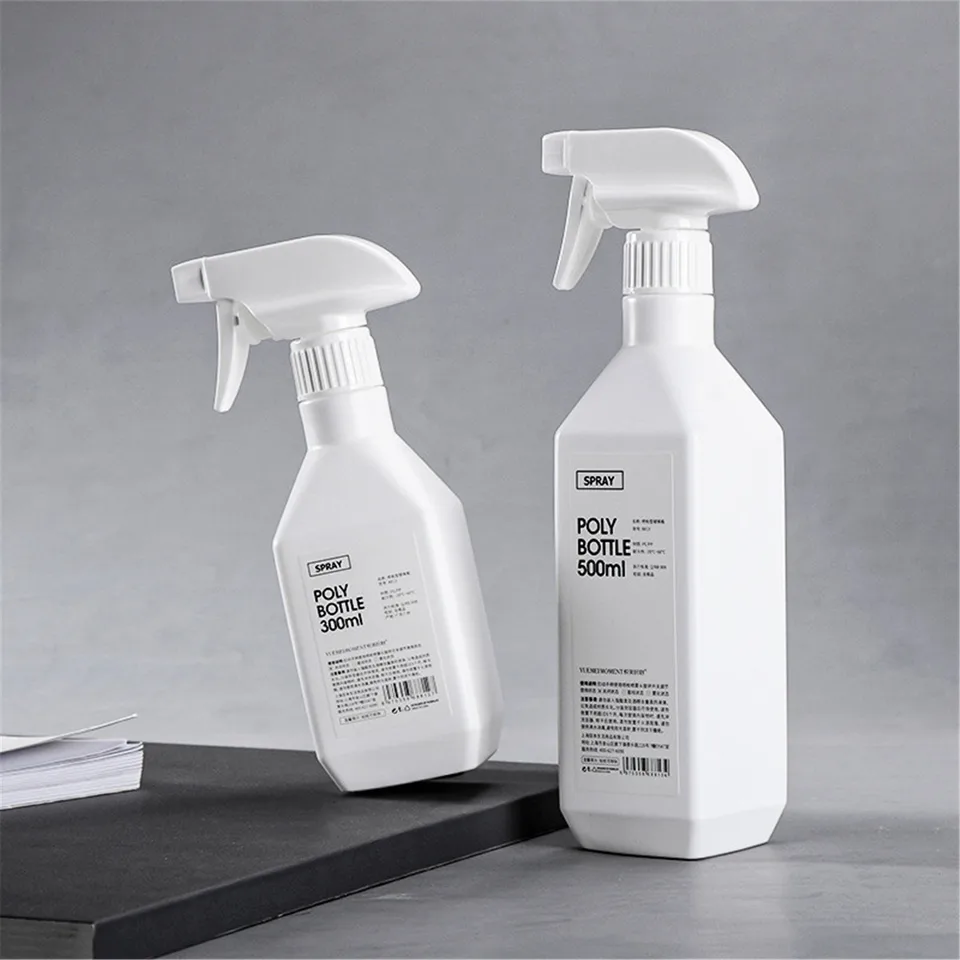 300/500 ml veľkokapacitné sprejové fľaše Biele plastové prenosné sprejové sprejové čerpadlo Domácnosť Záhradné zavlažovacie fľaše