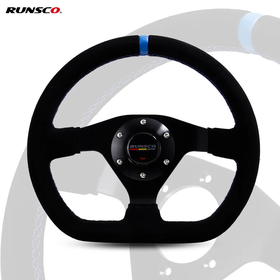 300 mm pretekársky volant Ploché semišové vozidlo Drift PC Game Control Universal PCD-70 mm