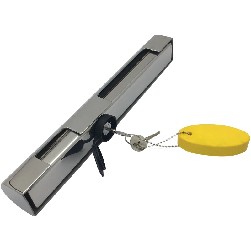 300 mm z nehrdzavejúcej ocele Morine Outboard Motor Lock s kľúčmi pre loď, námornú, rybársku loď, jachtu