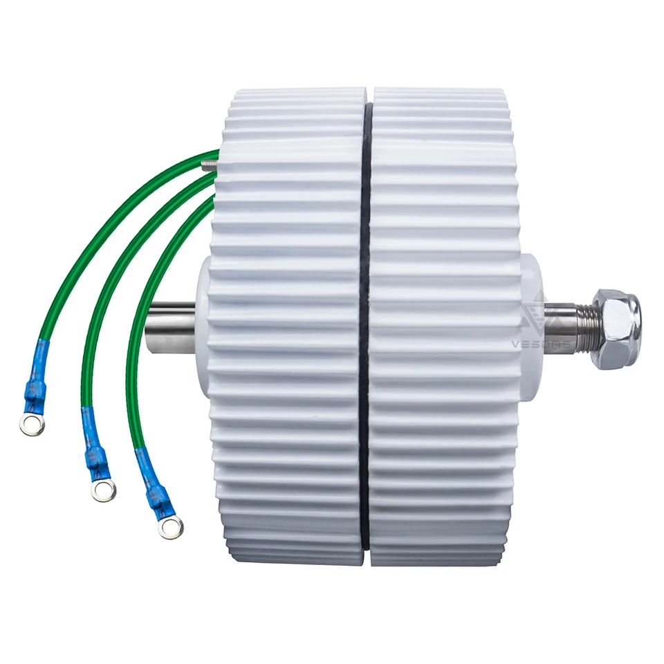 300 W 12V 24 V Trojfázový generátor trvalého magnetora bez prevodového stupňa, nízka rýchlosť a bez základne, DIY horizontálne veterné turbíny generátor