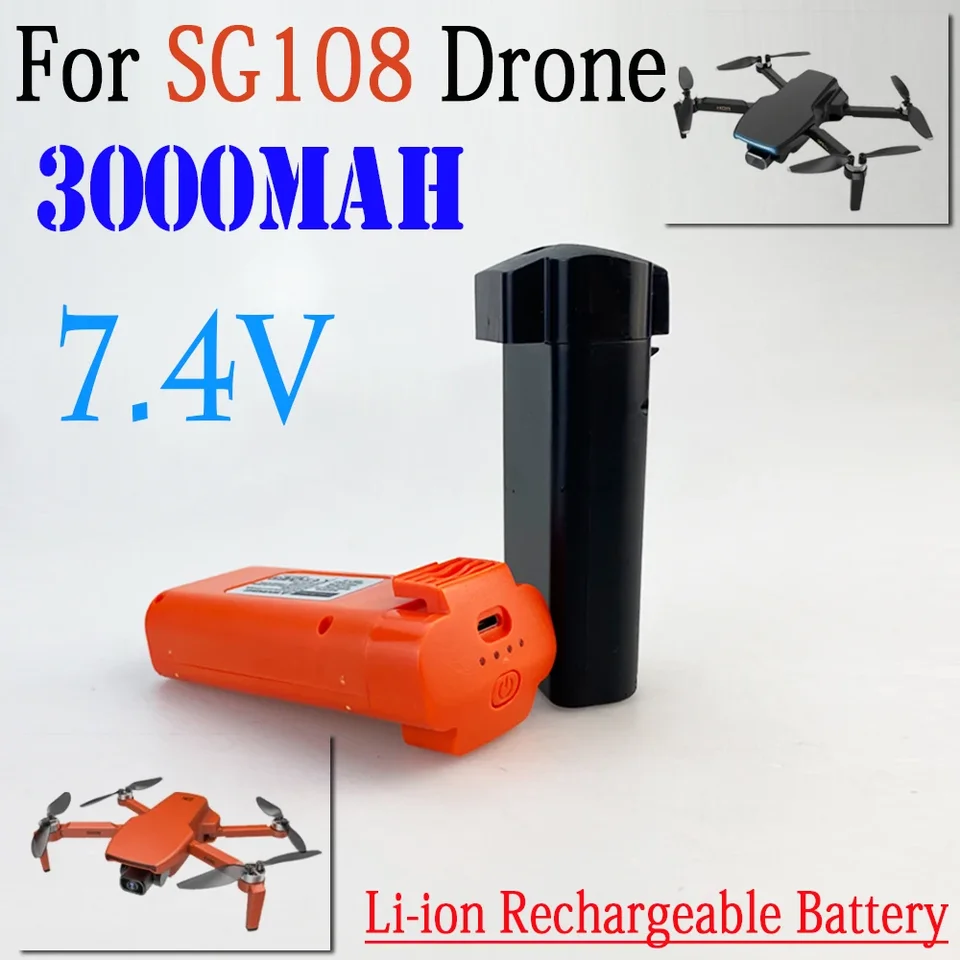 3000 mAh 7,4 V RC batéria pre SG108 SG-108 DRONOVÝ KVODKOPTER NÁKLADNÉ ČASŤ ČASOVÉ VÝSTAVY DRONE LI-POLYMER batérie