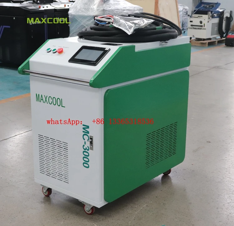 3000 W vreckové prenosné prenosné chladiace laserové čistiaci stroj High Precision JPT Max Raycus pre kamenné drevené čistenie kovov