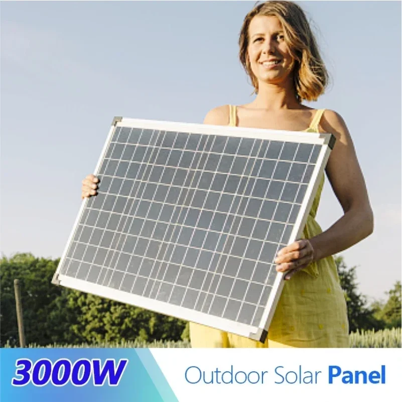 3000W 2000W 1000W 18 V Solárny panel Vysoko efektívna prenosná energia Flexibilné nabíjanie Outdoorové solárne články pre domácnosť/kemping