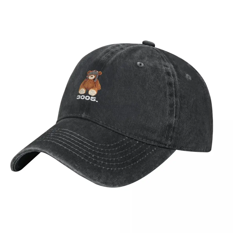 3005 Bear Childish Gamb Baseball Cap Lumer Hat Icon Icon Hat Hat Pánske dámske ženy