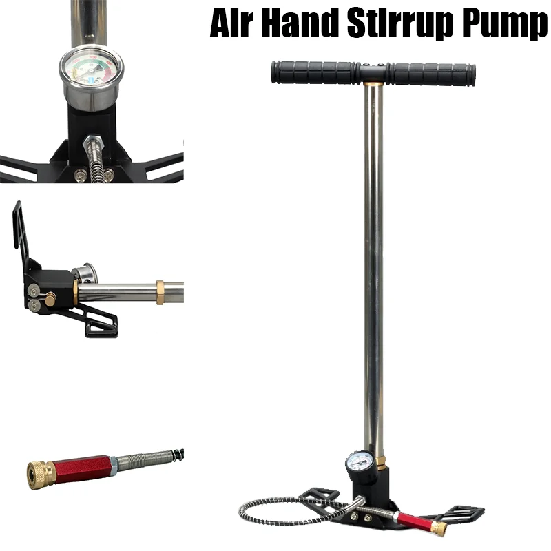 300bar 30 MPA 4500psi 3 E. Stádové čerpadlo PCP pre vozidlo Vysokotlakový vzduchový lovecký inflátor HPA Tank Inflator potápania
