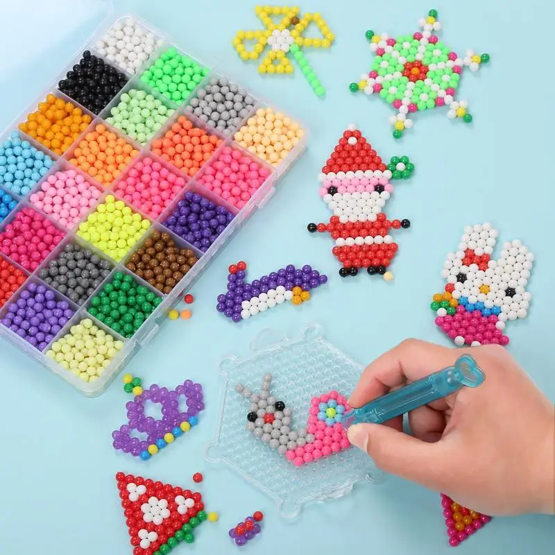 300ks box balenie 5 mm Predaj DIY 3D hádanky hračky Perler hama korálky loptička novoročné darček Perlen sa učte detské hračky