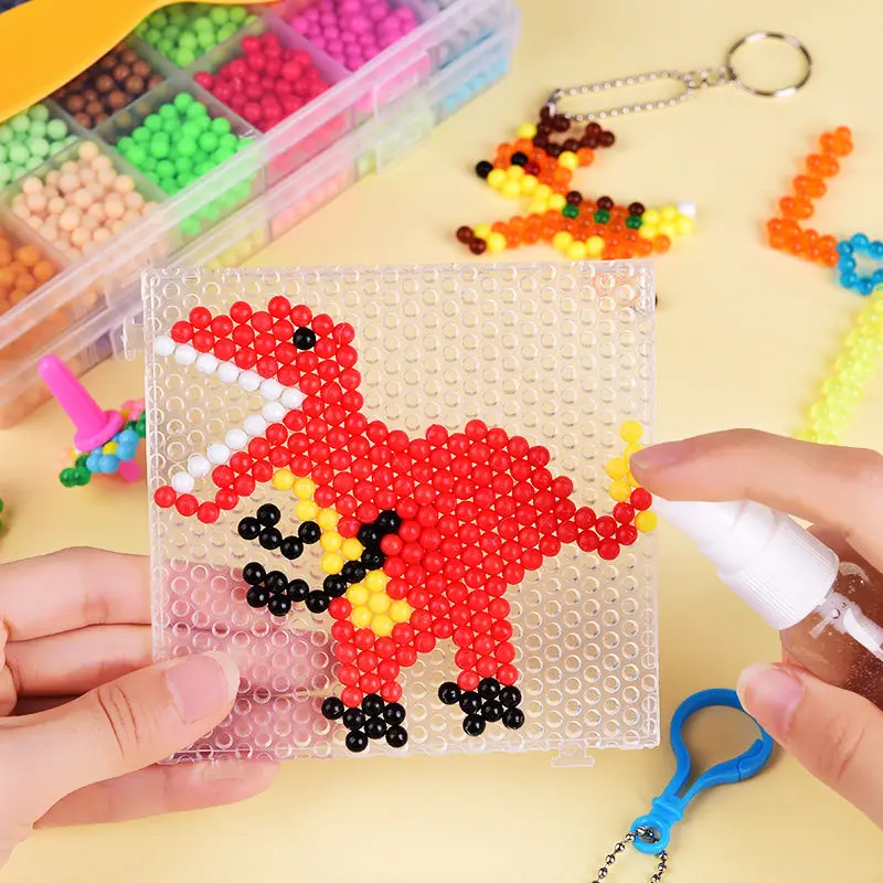 300ks/taška Crystal DIY vodné sprejce korálky Perlen Set Ball Games 3D ručné kúzla hračky pre deti MAG MAGIC PUZZLE