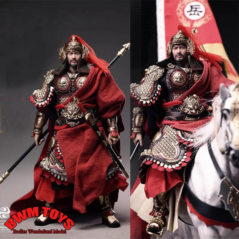 303Toys WF4301 1/12 Verzia v mierke Verzia Yue Fei National Hero Hnuble Mužský vojak 6 palcov akčný figúrku Hračky Hračky Zbierka hračiek