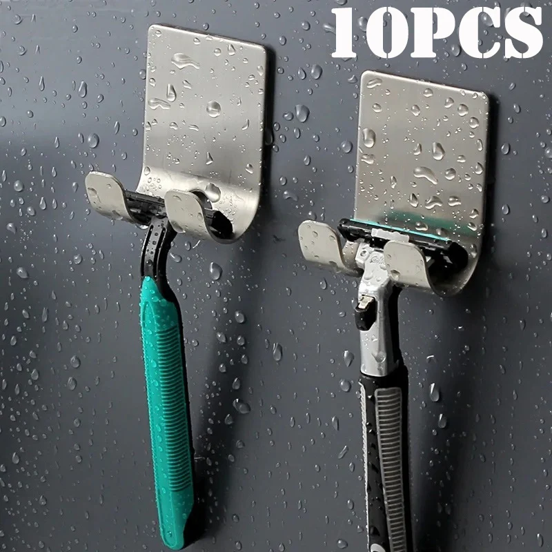 304 Držiak holiacich strojčekov z nehrdzavejúcej ocele bez držiaka Kúpeľňa Muži muži holiaci strojček Razor Stand Skladovacia jednotka Razor Storage Rack Organizátor kúpeľňa