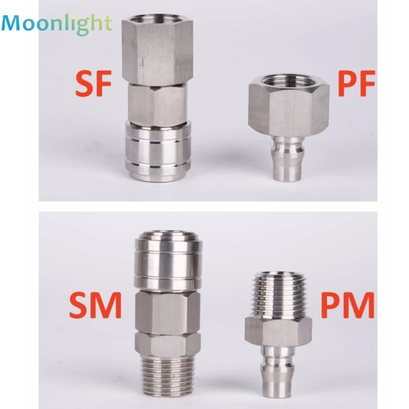 304 Nerezová oceľ C Typ CHLIKOVANIE Rýchle pneumatické tvarovky Vysokotlakové spojenie PF SF PM SM SM 20/30/40