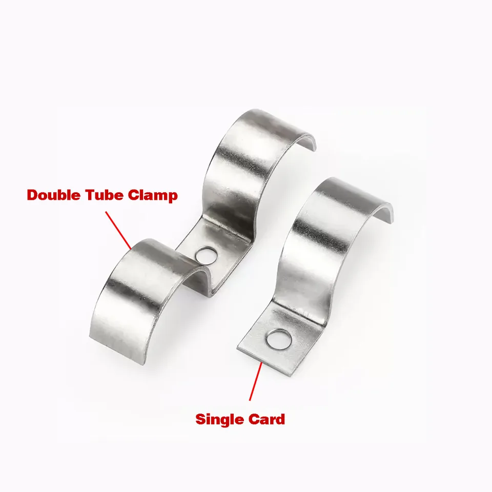 304 z nehrdzavejúcej ocele P-type Pipe Clamp/Half Code Single Other Riding Card Card