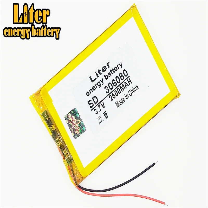 306080 3,7V 2500 mAh Polymérny nabíjateľný navigačné zariadenie GPS, B39HDS Špeciálna vstavaná batéria