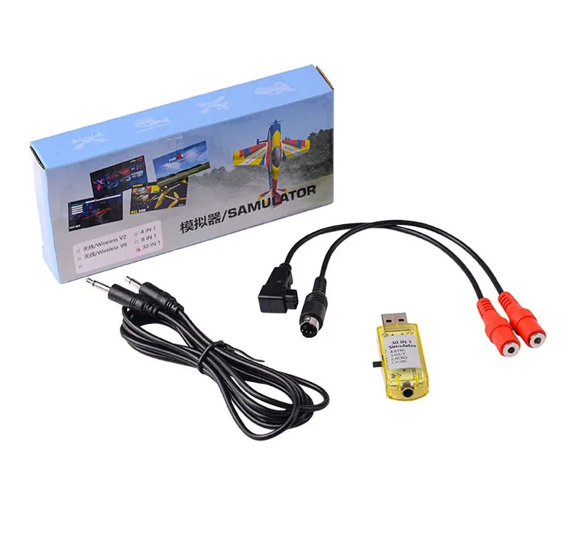 30in1 Simulátor XTRC/G5-7/Aero/PHRC s adaptérovým káblom 30in1 pre Aerofly VRC FPV Racing Dron/RC lietadlo/vrtuľník/loď/čln/auto