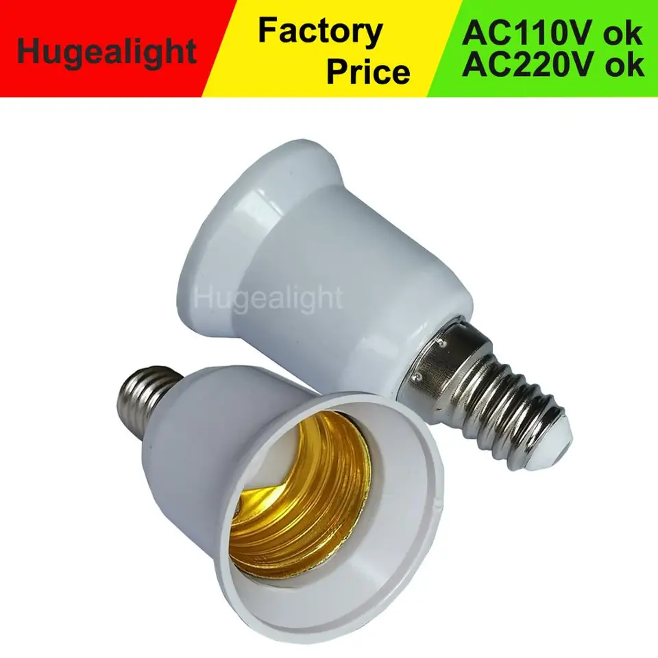 30ks/šarža E14 až E27 držiak na držiak žiarovky 220V konverzia adaptéra žiarovky Prevodný konverzia Fireproof Socket Base Prevodník