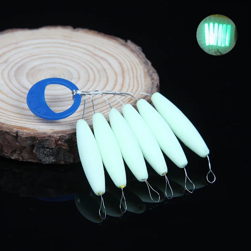 30ks/šarža Luminous Fishing Float Žiarivý sedemhviezdičkový kaprový rybársky plavák Light Bobber Bóje Fishing Running Accessories 6 In 1 Fu022