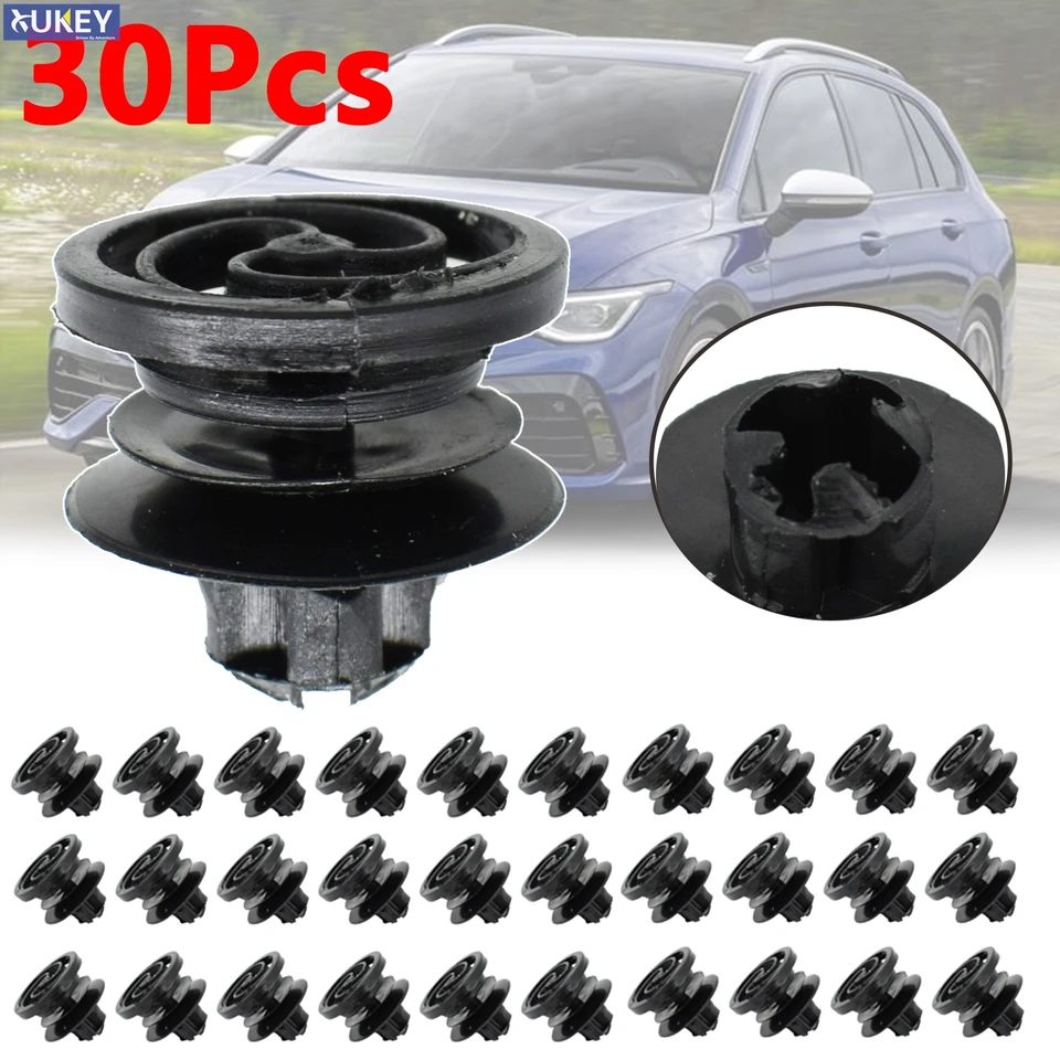 30ksové dňové klipy na kartu CARD CARD CLIPS Interiér automatické sponky pre držiaky pre VW Volkswagen Golf Passat B5 Forjetta 3B0868243