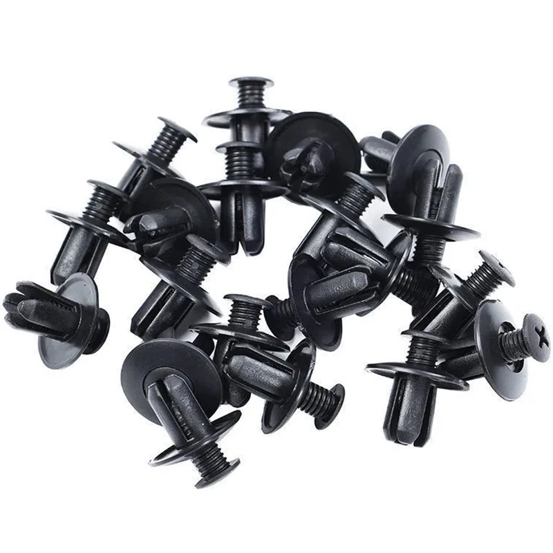 30pcs 8 mm otvorovú nitu Nivet Plastové nity upevňovacie prvky skrutkových klipov pre Audi A3 8P 8V A4 B6 B7 B8 A6 C5 C6 C7 Q3 Q5 A5 A7 S3