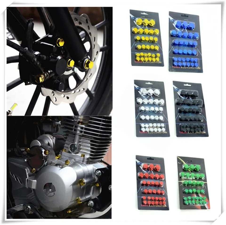 30pcs Motocyklové doplnky hlavy skrutkovacia skrutka dekoratívne diely pre BMW F800GT HP2 ENDURO HP2 Megamoto F800R F800S F800S