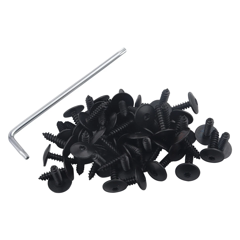 30pcs N90974701 pre VW Cover Cover Morgine Under Tray Strešľba blatníka bahenné klapky kolies torx skrutka 5 x 16 mm skrutka s kľúčom