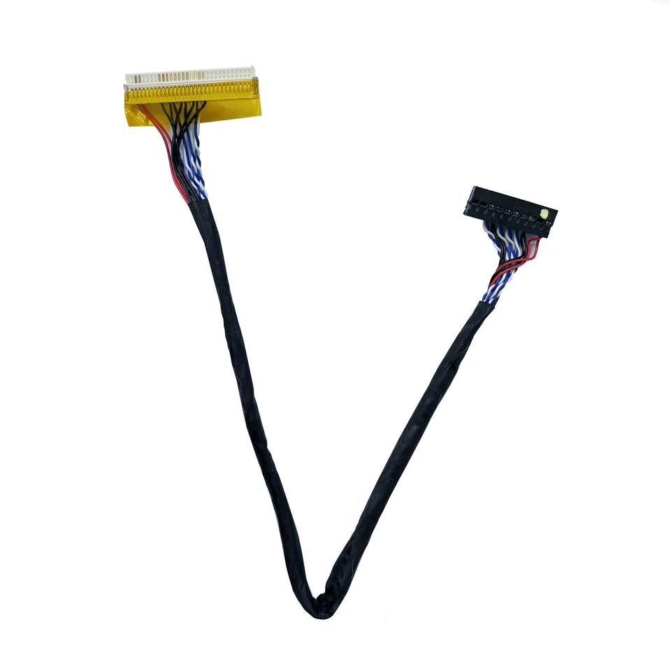 30pin 1ch 6bit LVDS kábel 25 cm/40 cm pre LCD Screent Computer Opravy počítača Oprava opravy-30p-D6 kompatibilný LTN154x3-L01