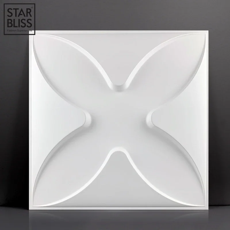 30x30cm 3D nástenná nálepka Dekoratívny strop obývacia izba 3D tapety nástenná maľba nepremokavá 3D stena plut