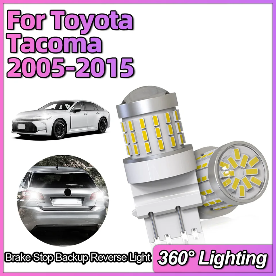 3157 P27/7W T25 Zadný zákrut Signál LED BRZDE BRZDE BIELA ​​12V pre Toyota TACOMA 2005-2009 2010 2011 2012 2013 2014 2014