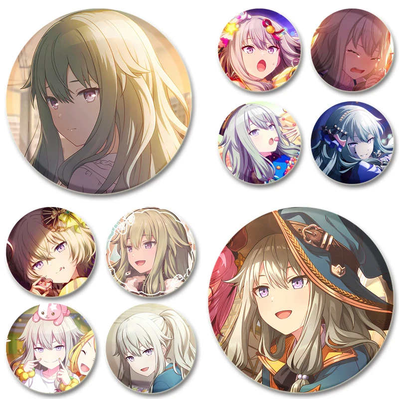 32/44 mm Kusanagi Nene Badge Hudobná hra Cosplay brošne ručne vyrábaná Tinklate Cute klopa Pins pre batohové doplnky Darčeky šperkov