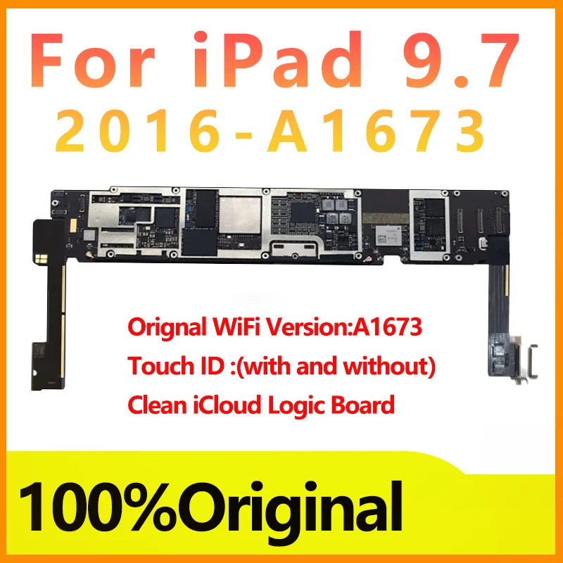32/64/128/256GB-9,7/10.5/12.9inch Logic doska Originál s dotykovým ID A1584 A1670 A1673 A1701 pre hlavnú iPad hlavnú iPad Clean iCloud