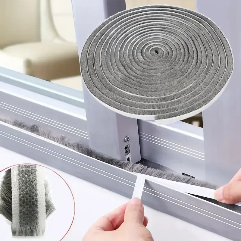 32,8 stôp prúžk na odizolovanie dverí, Selfadhesive Silná adhézia, zvuková izolácia, blokátor konceptu, odolný voči prachu