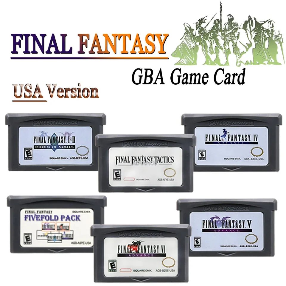 32-bit GBA Game Final Fantasy Series GBA Game Cabtridge 32-BIT Video Game Console Tactics