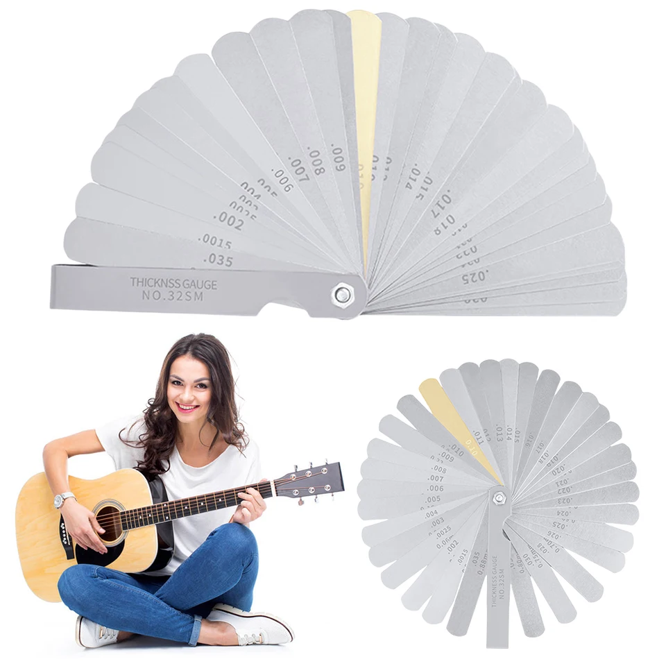 32 Blades Metric Gap Filer 0,0015-0.035inch/0,04-0,88 mm Graser Graege