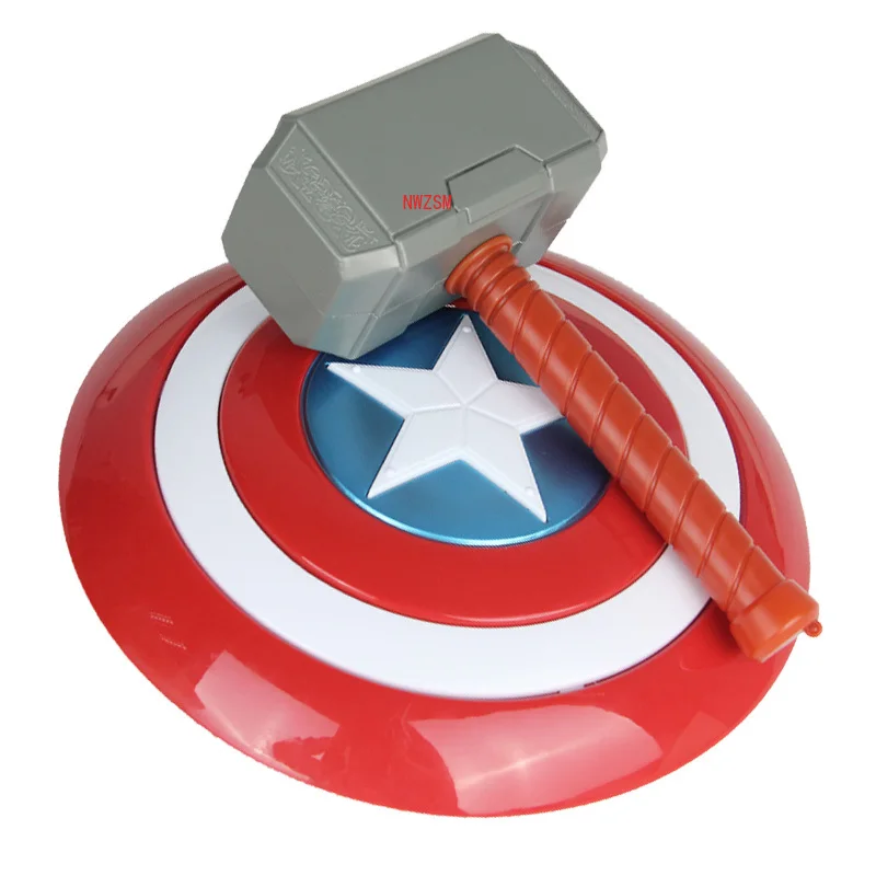 32 cm Captain America Shield Toy 28cm Thor Hammer Action Figures Hračky pre deti Halloween Cosplay prop