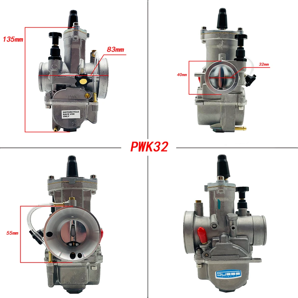 32 mm pretekársky plochý karburátor pre PWK Honda CR80 CR85R CR125 NSR50 NSR80 NSR125 CARB