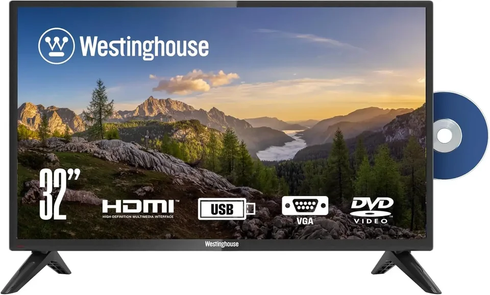 32 -palcový televízor s zabudovaným DVD prehrávačom, 720p HD LED LED DVD DVD Combo s HDMI,