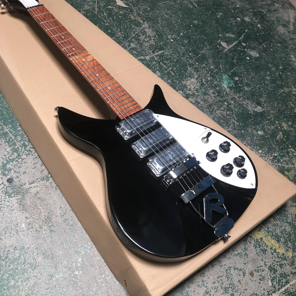325 Black Electric Guitar, Efektívna dĺžka šnúry 527 mm, fwholesale a maloobchod