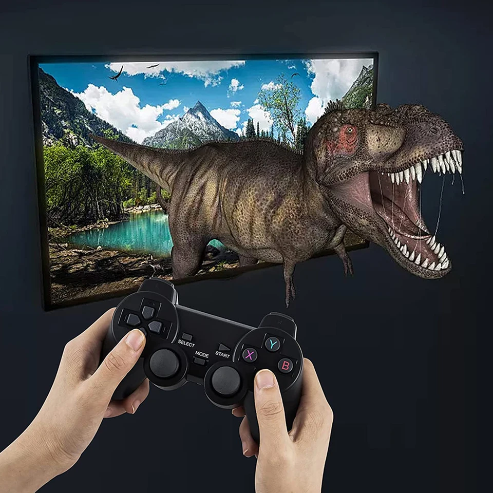 32G/64G Wireless Gamepad Controller Mecha Design Wireless Retro Game Console postavená v 3500+/10000+ Games sviatky narodeniny darček