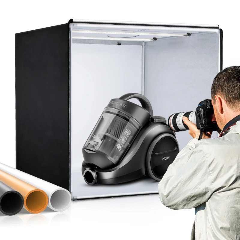 32inch Dimmable Photo Light Box Prenosný skladací snímací box pre domácu streľbu s LED svetlom panela a 3 kulisami pre štúdiové snímanie