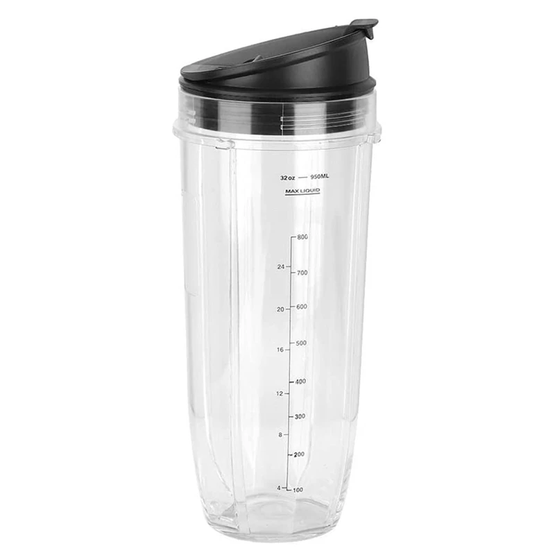 32OZ náhradné ninja mixégiové poháre s šálkou veka 900 ml veľkej kapacity pre Ninja 900W 1000W Mixer odšťavovač