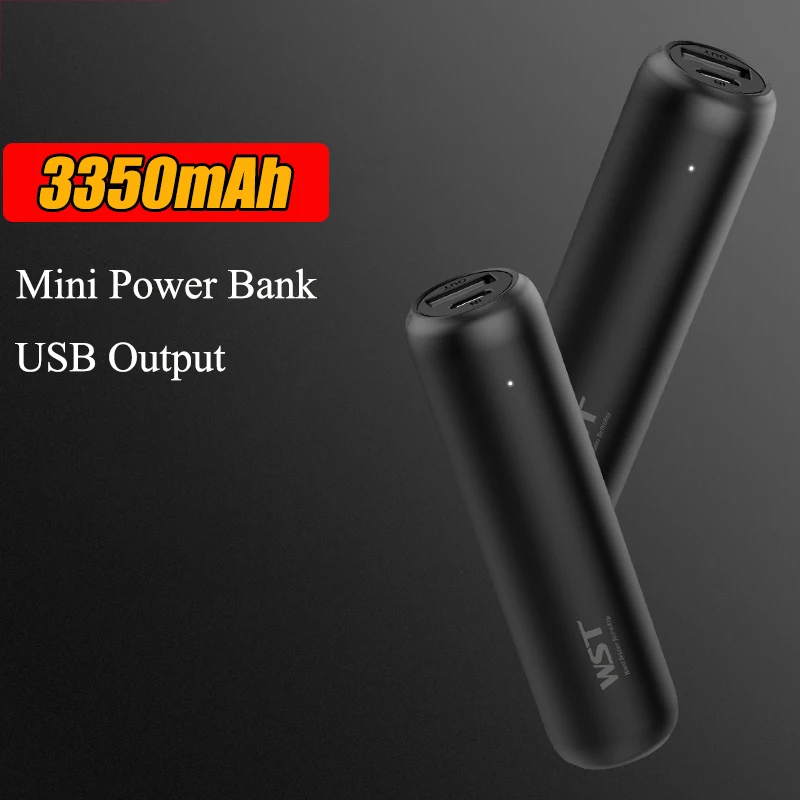 3350 mAh Mini Power Bank Prenosná nabíjačka Externá batéria Powerbank pre iPhone 12 13 PRO Xiaomi 9 Samsung S23 S22 Perbank