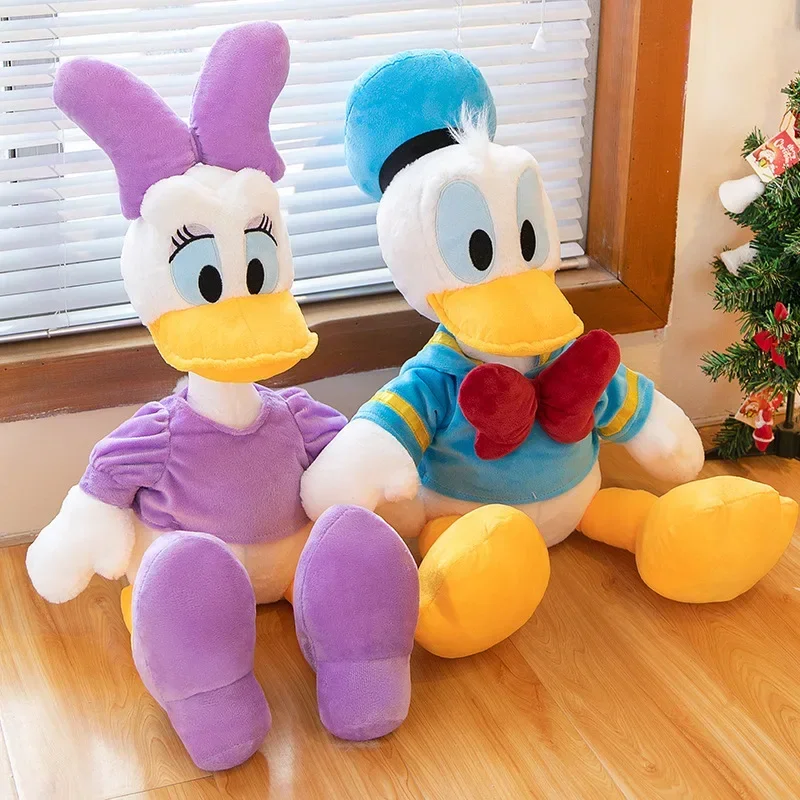 35/65 cm Donald Duck Disney Plys Hračky Anime Plushie Cute Daisy Dolls Kawaii Animal Cartoon Vankúš plnený darček pre deti Vianoce