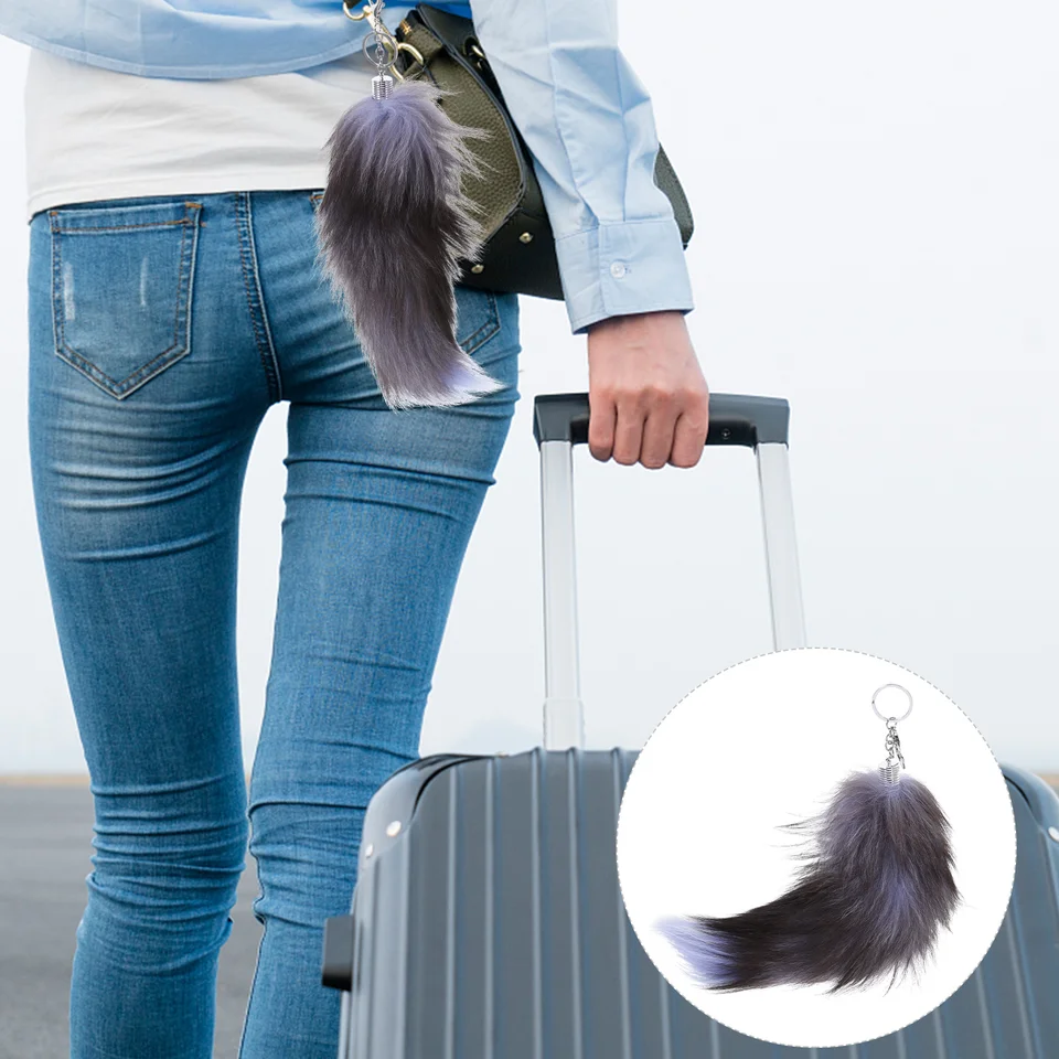 35 cm faux kožušinový plyšový klip homára z nehrdzavejúcej klipu s držiakmi kľúča organizátor Keychain Artificial Animal Taš