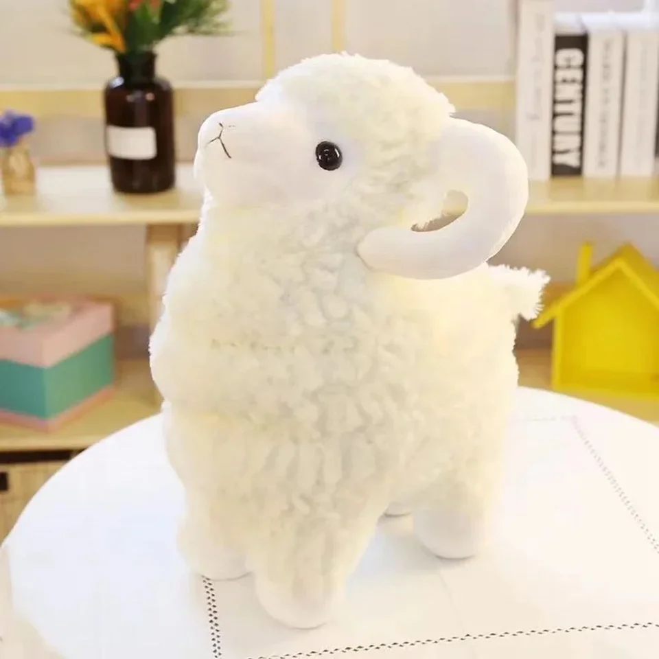 35 cm karikatúra detská plyšová hračka Veľká kawaii biela vankúš na spanie, aby upokojila malú kučeravú bábiku, aby ste dali deťom narodeninový vianočný darček