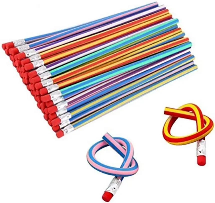 35 kusov Flexibilná mäkká ceruzka Magic ohýbajú ceruzky pre deti Detské školské zábavné vybavenie