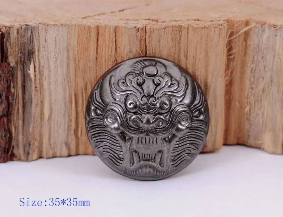 35 mm 10pc cyklistov Gunmetal Heavy Strong Black China Dragon Head Conchos Button Rivet Stud Gather Cantle Wallet Bag Dekorative