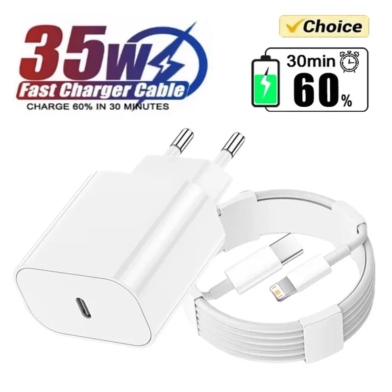 35 W PD Fast EÚ nabíjačka na stenu pre iPhone 11 12 13 Mini 14 Pro Max x xr xs 8 plus SE super rýchle nabíjanie