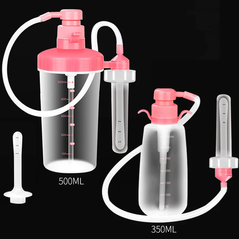 350 ml 500 ml klystýru análny vaginálny irigator Encaterator douche čistič bidet fľaša čerpadla