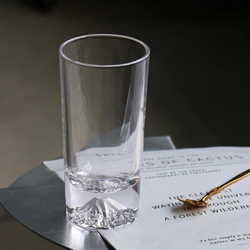 350 ml Party Transparent Drinkware Crystal Cocktail Glass 2ks Set japonský štýl Sneh Mountain Wine Glass TEA Fľaša s vodou